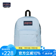 JANSPORT杰斯伯書包輕便雙肩包男女旅行包簡約背包電腦包學(xué)生校園 85VI7G7 霧霾藍(lán)-側(cè)邊袋/20L