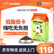 卡比卡比美國老年肥胖犬糧低脂狗糧低熱量加倍護理減肥胰腺炎犬糧臨期 低熱量27磅-效期25年8月14日