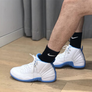 耐克（NIKE）Air Jordan 12“MELO”潮流百搭復刻高幫復古籃球鞋男款2025年版 CT8013-112白藍 43 (275mm)