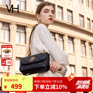 VANESSA HOGAN VH包包女包茵然軟包2025夏季輕奢鏈條單肩斜挎包生日禮物送女友 黑色