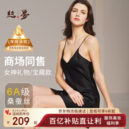 絲界真絲吊帶睡裙夏季涼感經(jīng)典內(nèi)外百搭裙桑蠶絲性感情趣純欲睡衣
