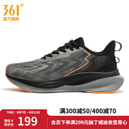 361度男鞋運動鞋秋季新款361度男緩震跑鞋 石墨灰/曜石黑 39