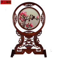 依山錦繡蘇繡雙面繡擺件手工藝成品刺繡中國特色蘇州臺屏刺繡會(huì )議外事禮物 芝蘭玉樹(shù) 雙面繡