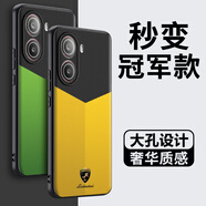 小寸心紅米Note14Pro手機殼TURBO3秒變冠軍款Turbo4新款皮紋膚感碳釬維紋理手感防摔保護套 紅米Turbo4【冠軍摩德納黃】