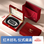 七匹狼皮腰帶男士自動(dòng)扣牛皮紅木質(zhì)禮盒送男友老公生日禮物送爸爸實(shí)用