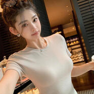 LILY LIKES私服韓國磨毛T 【奶茶米】 S