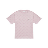美職棒（MLB）MONOGRAM 老花系列紐約洋基隊(duì) SS25 滿印鉆石老花休閑運(yùn)動(dòng)字母印 麻粉色 S