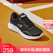 斯凱奇（Skechers）輕奇2代丨跑鞋2025秋新款男女同款跑步鞋舒適輕便緩震運動(dòng)休閑鞋 女款-黑色/白色/BKW 40