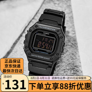 卡西歐（CASIO） 手表男女 小方塊手表 多功能防水數(shù)顯 學生運動手表 電子手表 W-218H-1B