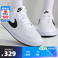 NIKE耐克運(yùn)動(dòng)板鞋 新款COURT男女低幫時(shí)尚透氣休閑鞋DV5456 104白黑色 38 /38.5