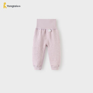 童泰（TONGTAI）寶寶褲子秋冬季純棉保暖兒童秋褲家居睡褲高腰護肚長(cháng)褲紫色110cm