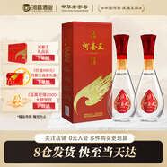 河套酒業(yè)（HETAOLIQUOR）河套王 52度 內(nèi)蒙古濃香型高度白酒 宴請(qǐng)送禮自飲 52度 500mL 2瓶 品格壹號(hào)雙瓶