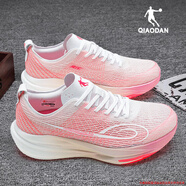 喬丹風(fēng)行Pro2.0競速跑步鞋男鞋夏季新款馬拉松跑鞋減震運(yùn)動(dòng)鞋子男士 喬丹白/蘿蘭粉 40