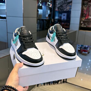 CLENIKEED喬一籃球鞋黑紫煙灰影子灰情侶潮流板鞋黑綠低幫休閑運動鞋aj1 黑白色 37