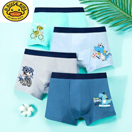 G.DUCKKIDS品牌兒童內(nèi)褲男純棉大童男孩四角短褲全棉中童短褲10男童平角褲15 4條 A1712（裝） S碼 建議高90-105cm重22-30斤