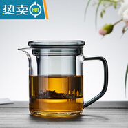 PGY日本進(jìn)口品質(zhì)玻璃茶壺耐高溫加厚茶水分離2025新款家用高硼硅小花 墨色泡茶杯320ML 301mL(含)-400mL(含)