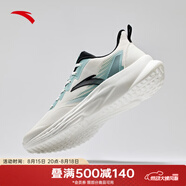 安踏（ANTA）男鞋舒適通勤減震跑步鞋2025新款輕質(zhì)百搭休閑鞋男士運(yùn)動(dòng)鞋子 象牙白/灰霧藍(lán)-2 41