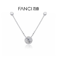 Fanci范琦星點項鏈女銀鎖骨鏈生日女友紀念日禮物高級感女士送閨蜜 白色 京J倉發(fā)/次日達
