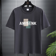 BINYUXD/賓宇兄弟BINYUXD男士短袖t恤內(nèi)搭2024新款春秋潮 AK  鐵灰 S 【建議85-95 斤】