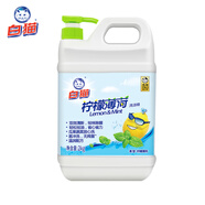白貓洗潔精家用食品用大桶洗滌靈冼潔清洗滌劑家庭裝洗碗劑果蔬清洗 1瓶-4斤-【檸檬薄荷】