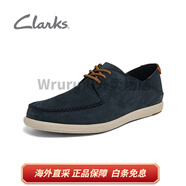 clarksCrks其樂布雷頓系列男士春季透氣懶人鞋簡約舒適百搭休閑鞋男 藍(lán) 261658877 39.5