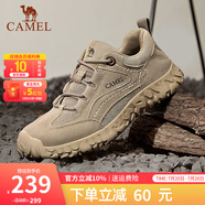 駱駝（CAMEL）登山鞋男防滑舒適戶外徒步運(yùn)動(dòng)休閑鞋男女情侶款透氣男士復(fù)古鞋子 G13A370005 沙色 42