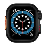 LAZYODD適用AppleWatch ultra3保護(hù)殼鋅合金金屬加后蓋全包保護(hù)殼 iwatchS11/10/9/8/7/6/5/4/SE改裝殼SE2 黑色 (帶鋸齒 帶字） S10 小表盤 42M