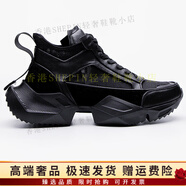 Hang TenGF老爹鞋男高幫男鞋2025新款網(wǎng)面透氣休閑鞋厚底輕舒適老爹鞋男 黑色 40