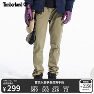 添柏嵐（Timberland）官方男裝長(cháng)褲戶(hù)外休閑卡其褲彈性修身|A2A49 A2A49590/卡塞爾綠色 35