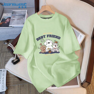 真維斯（Jeanswest）純棉短袖t恤女夏季潮流新款寬松學(xué)生少女百搭校園風(fēng)女生衣服上衣