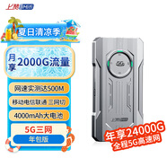 上贊SZ50 5G隨身wifi免插卡月享2000G高速5G流量移動路由器雙頻wifi無線上網(wǎng)卡帶一年套餐