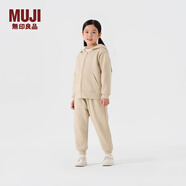 無印良品（MUJI）大童 內(nèi)側(cè)抓絨休閑褲 加厚衛(wèi)褲兒童褲子童裝男童女童CB26CC4A 象牙白色 120/53A