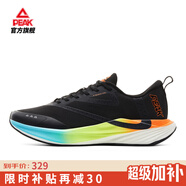匹克態(tài)極科技夏季二次呼吸1.0馬拉松專業(yè)競訓(xùn)跑步鞋中考體測運動鞋 【男】黑色/橙色-密網(wǎng) 43