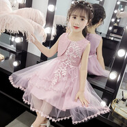 巴拉巴拉女童連衣裙夏裝2025新款兒童裝小女孩夏季裙子洋氣時(shí)尚超仙公主裙 1922款浪漫紫 100 cm