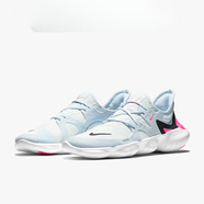 耐克（NIKE）（）Nike Free RN 5.0 2019赤足男女運動(dòng)休閑跑步鞋 AQ1316 AQ128 AQ1316-101 淡藍女  36