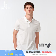 哈吉斯（HAZZYS）男裝 夏款男上衣【3A抗菌工藝】通勤短袖polo男ASTZE0BBX26 米黃色OW XL (180/100A 50)