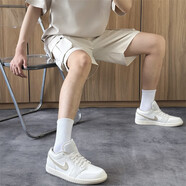 耐克（NIKE）【潮】Air Jordan aj1板鞋男女情侶新款低幫休閑運(yùn)動(dòng)籃球鞋休閑鞋 DC0774-112 米色 42
