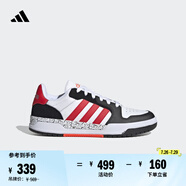 adidas ENTRAP休閑低幫運動(dòng)板鞋少年感復古籃球鞋男女阿迪達斯 白/黑/紅JP9962     36.5