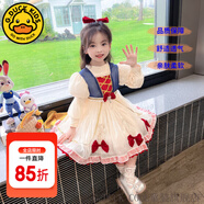 G.DUCKKIDS童裝洛麗塔兒童裙子夏天蓬蓬裙女童連衣裙夏季生日禮服白雪公主裙 套裝白雪公主裙【春秋款】 110 尺碼4~5歲【100-110cm】cm