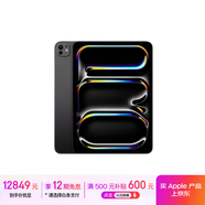 Apple/蘋(píng)果 iPad Pro 11英寸 M4芯片 2024年新款平板電腦(1T WLAN版/標準玻璃/MVVE3CH/A)深空黑色