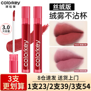 Color Key珂拉琪唇釉口紅唇泥啞光鏡面學生不易沾杯防汗官方 絲絨系【3.0版本】P226 灰粉玫瑰
