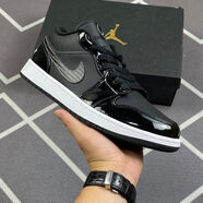 CLENIKEED純原莆田AJ1aj1男女漆皮全明星情侶同款潮流低幫休閑籃球鞋NIKE 漆皮全明星 36