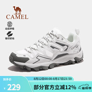 駱駝（CAMEL）昆侖山戶(hù)外登山鞋男士防滑耐磨夏季透氣徒步鞋戶(hù)外運動(dòng)鞋女 白/灰，男，透網(wǎng)版 透網(wǎng)款 40
