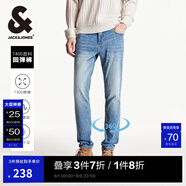 杰克·瓊斯（JACK&JONES）春夏季男裝牛仔褲男彈力修身褲子男百搭男褲休閑男士牛仔褲四季款 E39 牛仔藍(lán) 36 185 W36/L32