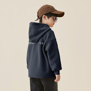 多多家【軟糯順滑 保暖不臃腫】男童新年搖粒絨外套兒童秋冬款連帽開(kāi)衫