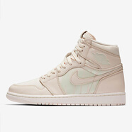 耐克（NIKE）Air Jordan 1  AJ1 彈幕字幕聯(lián)名 橄欖綠淡粉米白橘色 555088-300 淡粉 555088-801  44