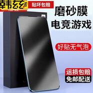 韓茲適用于榮耀暢玩50/m鋼化膜5G抗藍光防指紋防爆屏幕玻璃防窺磨砂鏡頭全覆蓋保護手機貼膜 (游戲磨砂膜)2片裝 暢玩50m