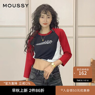 moussy 女裝新款字母印花歐美風(fēng)正肩T恤028GSZ90-0130 080紅色 均碼