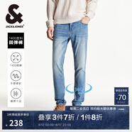 杰克·瓊斯（JACK&JONES）春夏季男裝牛仔褲男彈力修身褲子男百搭男褲休閑男士牛仔褲四季款 E39 牛仔藍(lán) 33 180 W33/L32