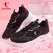 喬丹運動(dòng)鞋女2026女鞋夏季新款小白鞋女網(wǎng)面鞋透氣休閑運動(dòng)跑步鞋子女 黑色/喬丹白 網(wǎng)面 35